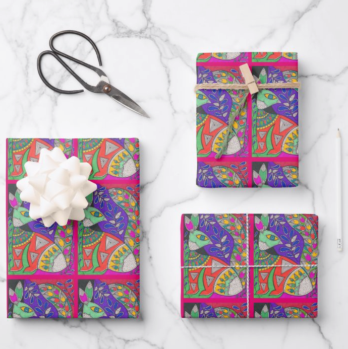 Holiday Squirrel Gift Wrap