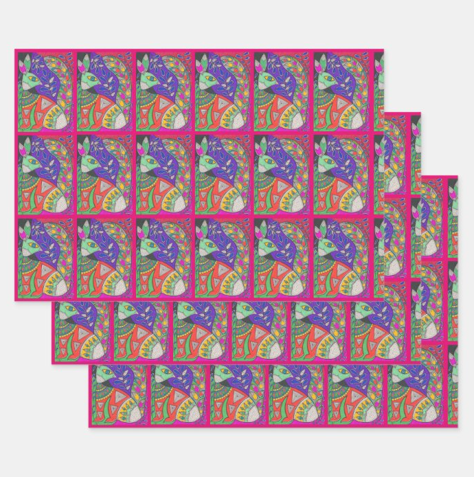 Holiday Squirrel Gift Wrap
