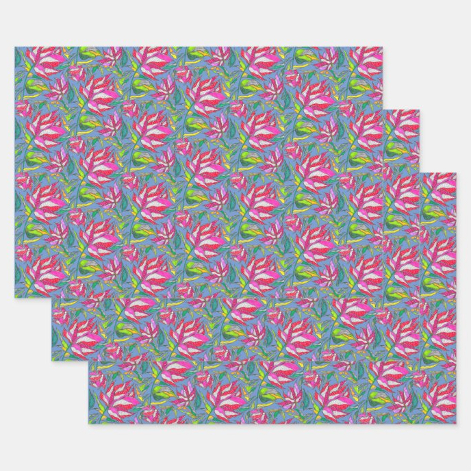 Periwinkle Peony Gift Wrap