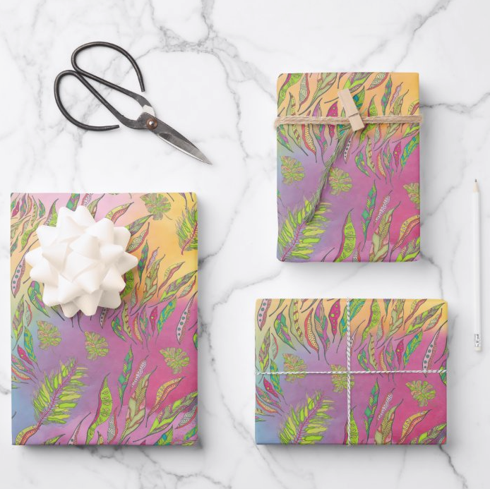 Holi Grass Gift Wrap