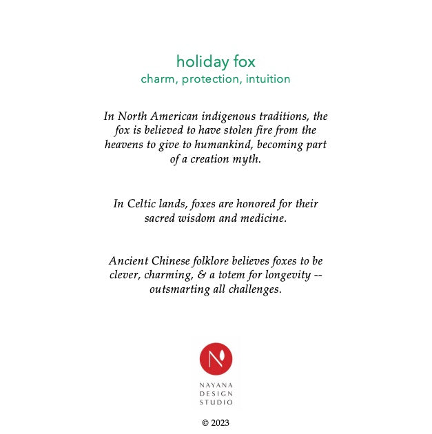 Holiday Fox Holiday Card