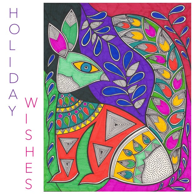 Holiday Squirrel Holiday Card