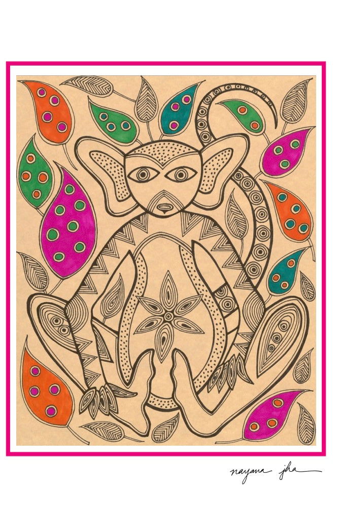 Monkey Greeting Card