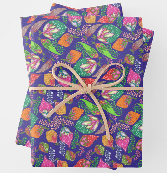 Woodland Harvest (Aubergine)