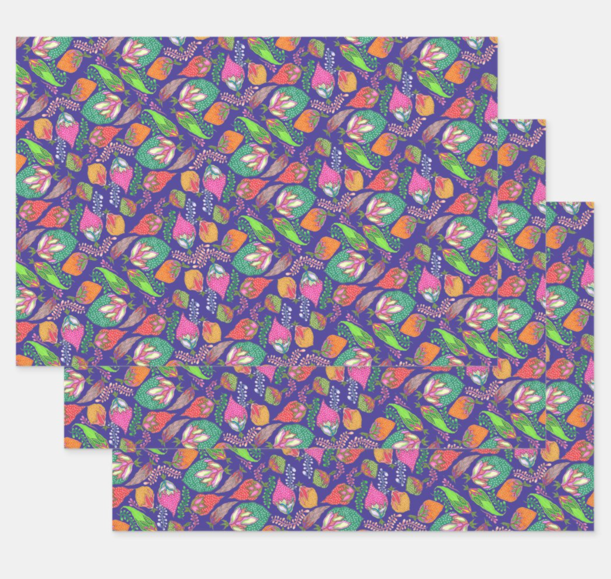 Woodland Harvest (Aubergine)