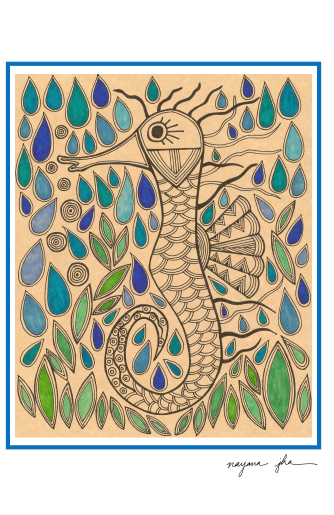 Seahorse Greeting Card