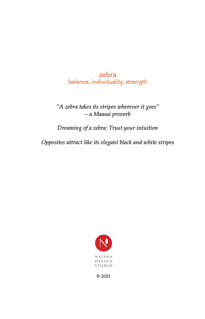 Zebra Greeting Card